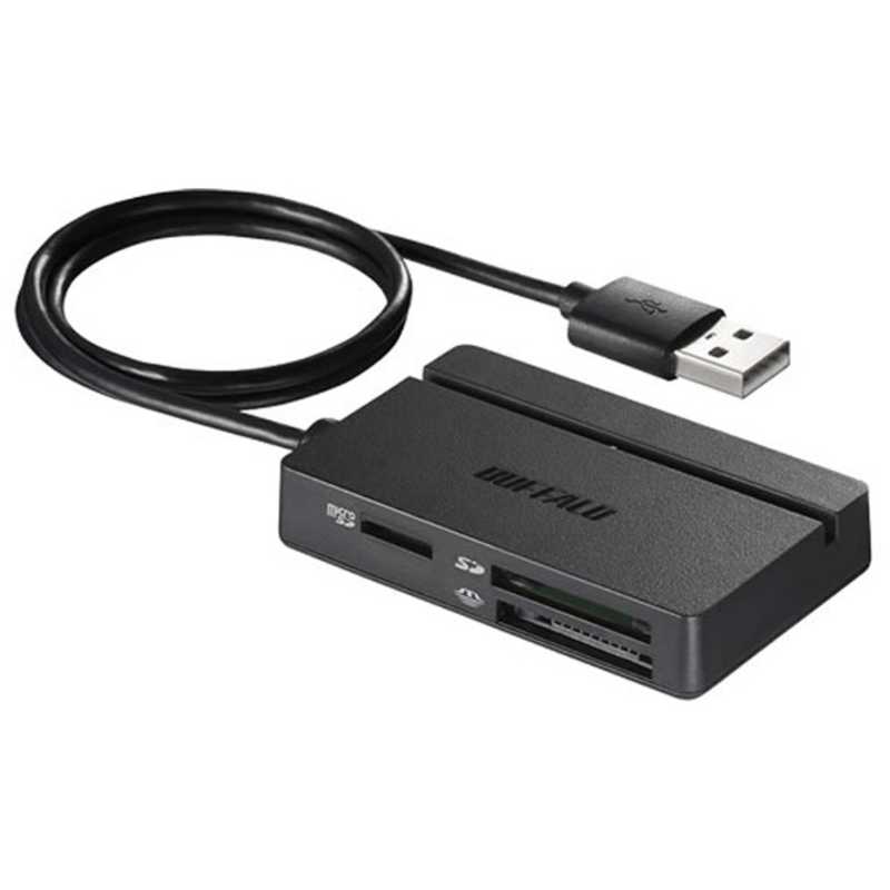 BUFFALO　USB2．0　マルチカードリーダー／ライター　ブラック　BSCR100U2BK