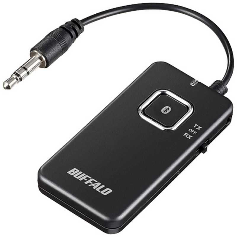 BUFFALO Bluetoothオーディオトランスミッター＆レシーバー 低遅延対応 BSHSBTR500BK