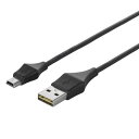 BUFFALO どっちもUSB2.0ケーブル A to miniB 0.5m ブラック BCUAMND205BK(2)