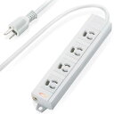 エレコム ELECOM RoHS対応 マグネット付抜け止めタップ (3P 4個口・3m) T-ECOH3430NM(2)