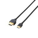 エレコム ELECOM mini HDMIケーブル ブラック 1m /HDMI⇔miniHDMI /スタンダードタイプ /4K対応 DH-HD14EM10BK