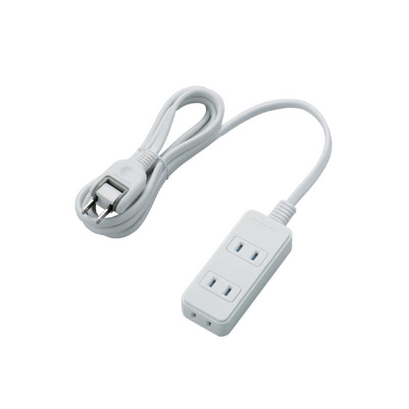 3 Holes - エレコム　ELECOM　ほこり防止シャッタータップ　3個口　2m　　T-TST02-22320WH
