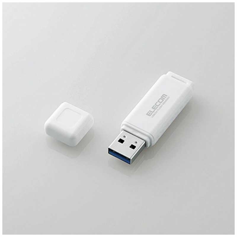 エレコム ELECOM USB3．0メモリ［Mac／Win］MF−HSU3Aシリーズ（32GB ホワイト） MF-HSU3A32GWH