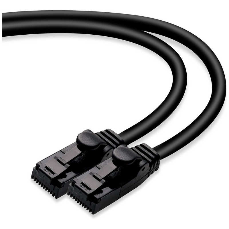 ���쥳�ࡡELECOM�����ƥ��꡼6��LAN�����֥롡�ĥ��ޤ��ɻߡ��ʥ֥�å���7m�ˡ�LD-C6T/BK70