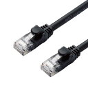 エレコム ELECOM CAT6A LANケーブル やわらか（2m ブラック） LD-GPAYC/BK2