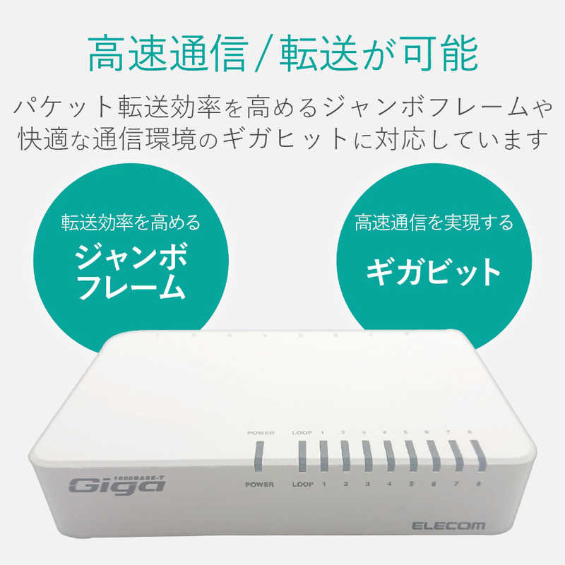 エレコム ELECOM Giga対応スイッチン...の紹介画像2