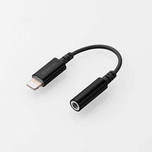 エレコム ELECOM Lightning 4極イヤホン端子/変換ケーブル/デザイン高耐久/ブラック MPA-XL35DS01BK エレコム ELECOM Lightning 4極イヤホン端子/変換ケーブル/デザイン高耐久/ブラック MPA-XL35DS01BK