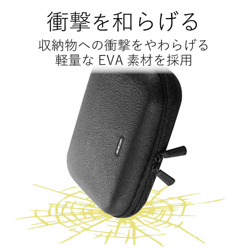 エレコム　ELECOM　汎用ガジェット収納ポーチ　Sサイズ　TB01GPBK r-kojima-10980664 コジマ楽天市場店 サンプル画像3