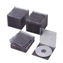 エレコム ELECOM CD/DVD/Blu−ray対応収納スリムケース(1枚収納×50セット) CCD-JSCS50CBK