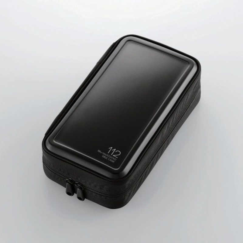 エレコム　ELECOM　112枚収納　Blu−ray・CD・DVD対応ファスナーケース（ブラック）　CCD-HB112BK