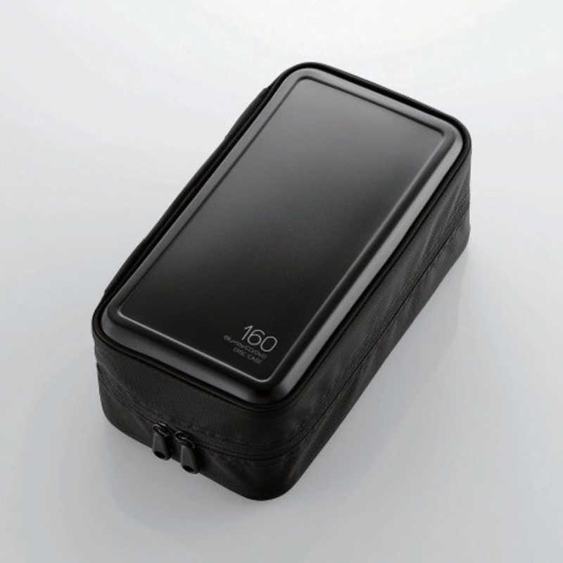 エレコム　ELECOM　160枚収納　Blu−ray・CD・DVD対応ファスナーケース（ブラック）　CCD-HB160BK