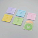 エレコム ELECOM 60枚収納 Blu-ray・CD・DVD対応 不織布ケース タイトルカード(アソートカラー) CCD-NIWB60ASO