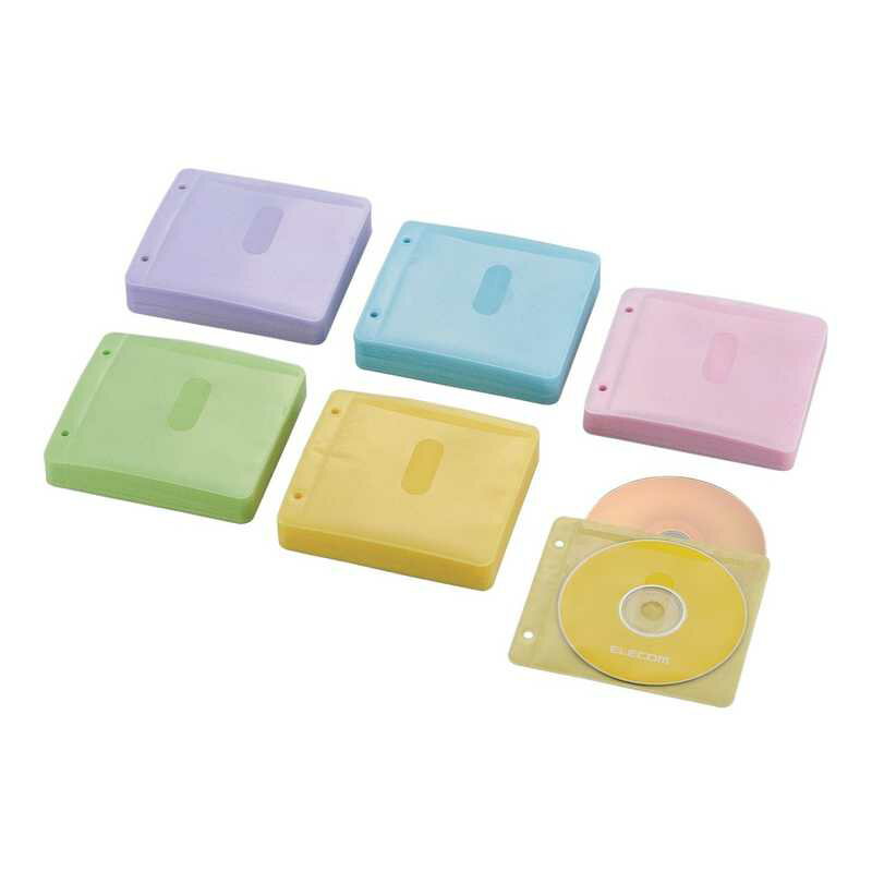 エレコム　ELECOM　240枚収納　Blu−ray・CD・DVD対応不織布ケース　2穴　CCD-NBWB240ASO