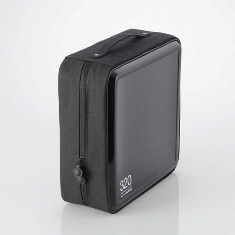 エレコム　ELECOM　CD／DVDファスナーケース「セミハード」（320枚収）　CCD-H320BK