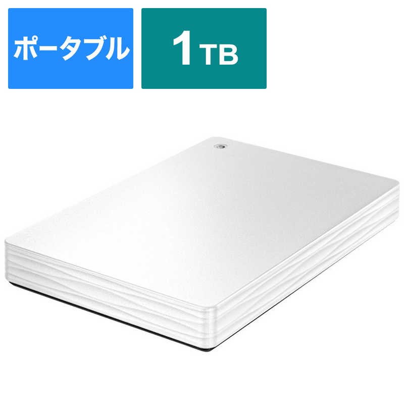 IOデータ　外付けHDD　ホワイト　［ポータブル型　／1TB］　HDPH-UT1WR