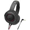 audio-technica ヘッドホン オーディオテクニカ　ヘッドホン ブラックレッド [φ3.5mm ミニプラグ]　ATH-WS550