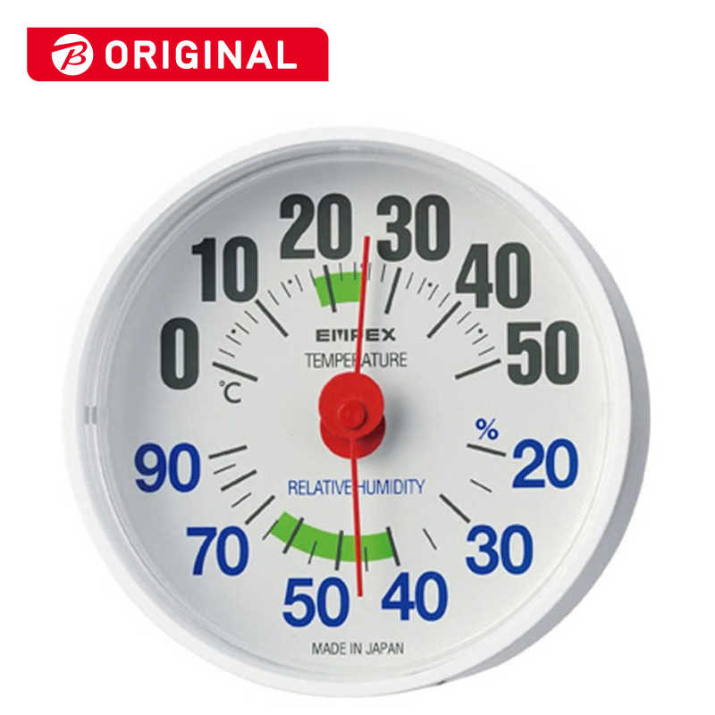 エンペックス　温・湿度計　BC3651 (ホワイト)