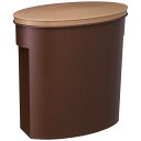 伊勢藤 お米袋そのまま保存ケース 5kg ブラウン I-327-1