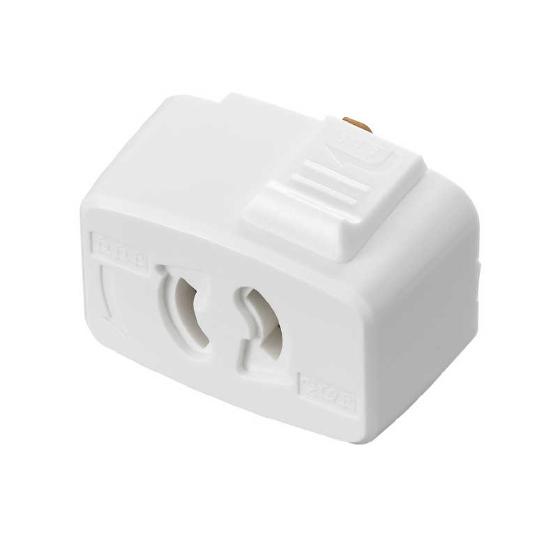 ヤザワ　ライティングダクト用抜け止コンセントプラグ　ホワイト　SF6013WH