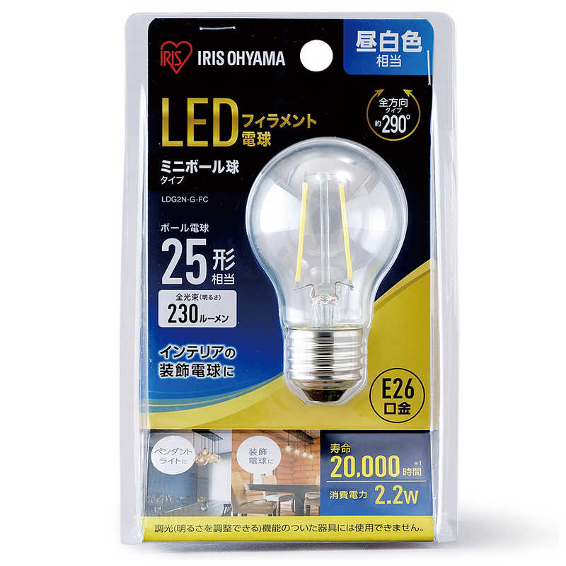 ꥹޡIRIS OHYAMALEDեŵ塡ߥ˥ܡ塡E26򿧡ϡLDG2N-G-FC