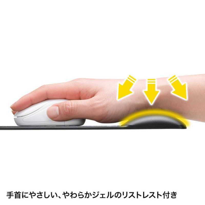 サンワサプライ リストレスト付マウスパッド(レ...の紹介画像3