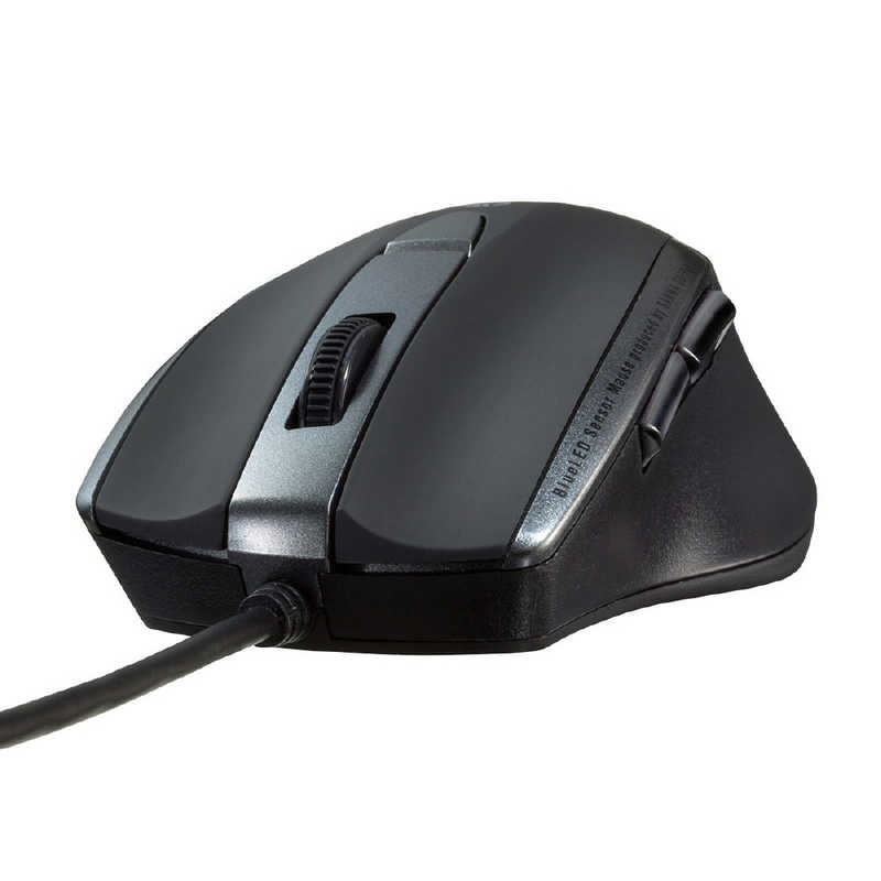 サンワサプライ　静音有線ブルーLEDマウス（5ボタン）　MA-BL168BK