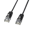 サンワサプライ カテゴリ6準拠 極細LANケーブル (ブラック・15m) KB-SL6-15BK