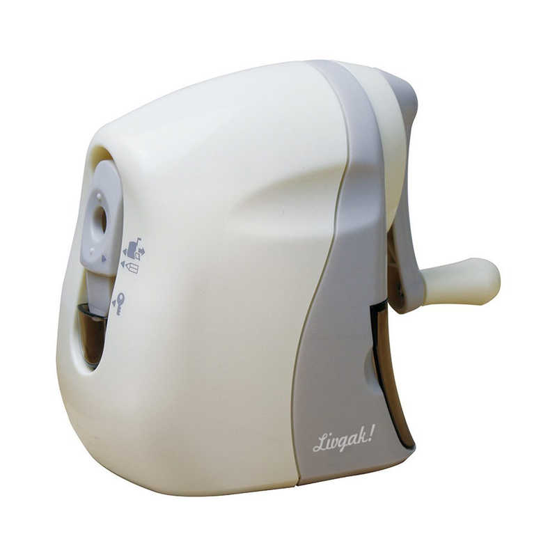 ソニック　リビガク　かるハーフ　手動鉛筆削り　アイボリー　LV-8070-I