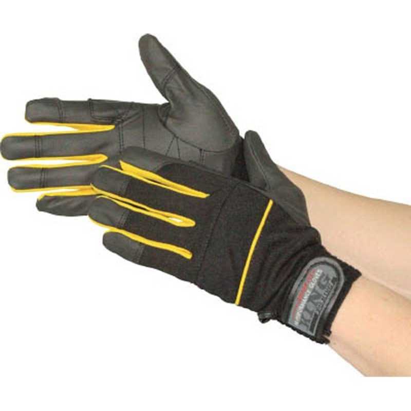 おたふく手袋　ピーユー・キング　ブラックXイエロー　LL　　K17BKYLLL