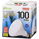 オーム電機 LED電球 ビームランプ形 散光形 E26 100形相当 昼光色 LDR9D-W20/100W(3)