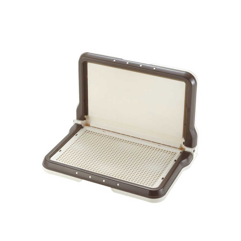 リッチェル　しつけ用ステップ(L)型トレー レギュラー ブラウン