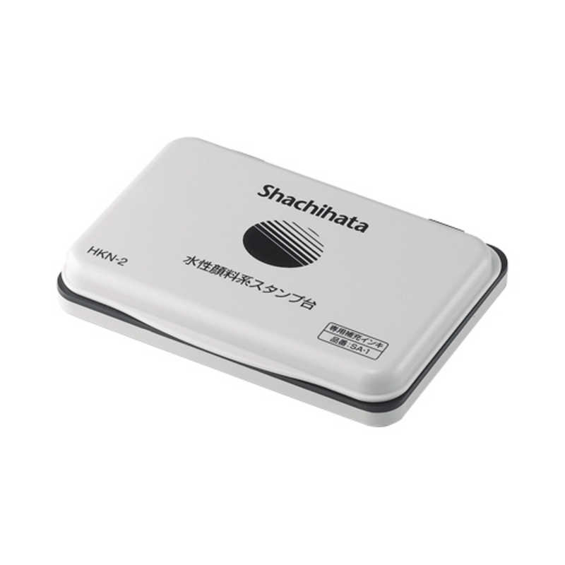 シヤチハタ　水性顔料系スタンプ台　中形　黒　HKN-2-K