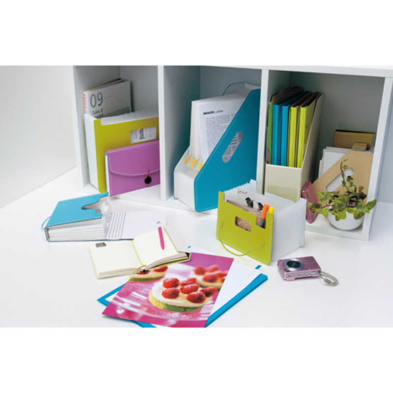 セキセイ　パピエリ　ドキュメントスタンド　タテ　13P　FB-2381 グリーン