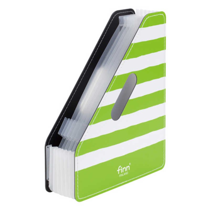 セキセイ フィンダッシュ ドキュメントスタンド（A4タテ／6仕切り7ポケット） FINN-7712-39 ライム
