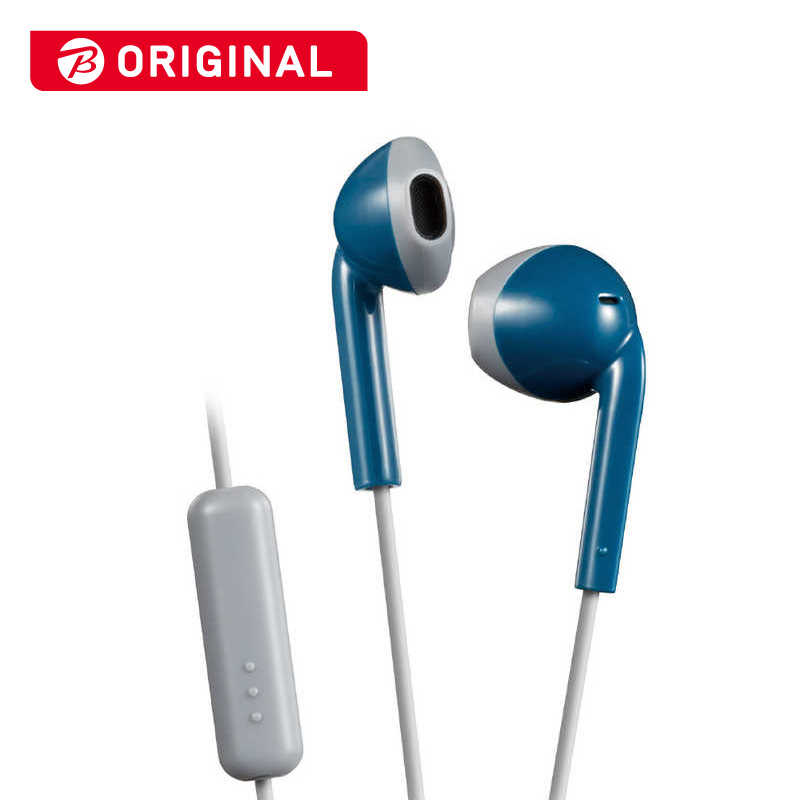 JVC　有線イヤホン インナーイヤー型 [ リモコン・マイク 対応 / φ3.5mm ミニプラグ ] ブルー×グレー　..