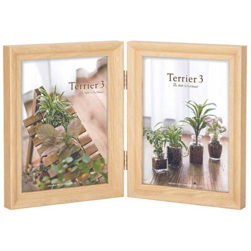 ハクバ　フォトフレーム　　テリア3 (ナチュラル)2L 2面 タテ FWTR3NT2L2T
