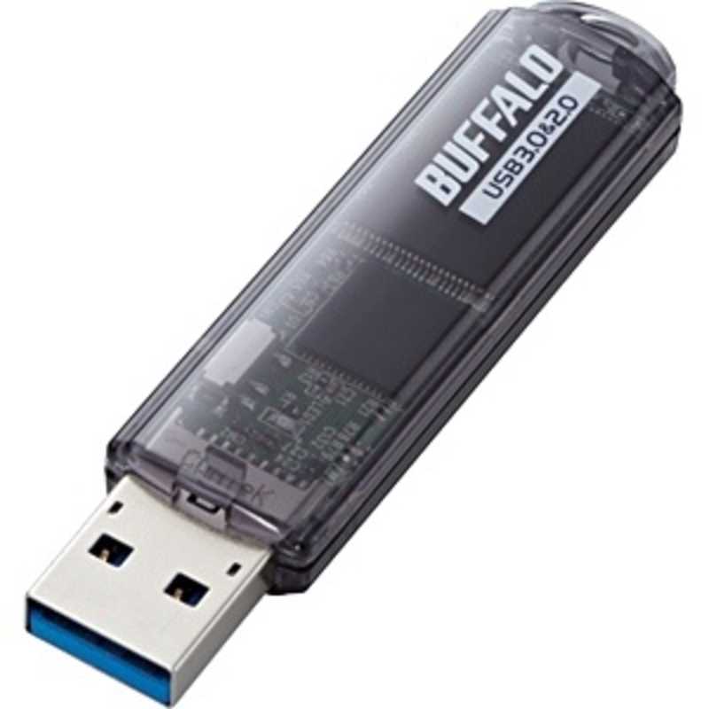 BUFFALO　USBメモリー［64GB／USB3．0／キャップ式］　RUF3-C64GA-BK