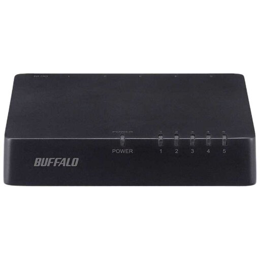 BUFFALO スイッチングハブ「5ポート・100/10Mbps・ACアダプタ」ブラック LSW4-TX-5EP/BKD BUFFALO スイッチングハブ「5ポート・100/10Mbps・ACアダプタ」ブラック LSW4-TX-5EP/BKD