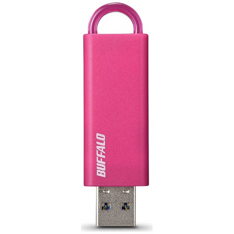 BUFFALO　USBメモリー［16GB／USB3．1／ノック式］（ピンク）　RUF3-KS16GA-PK