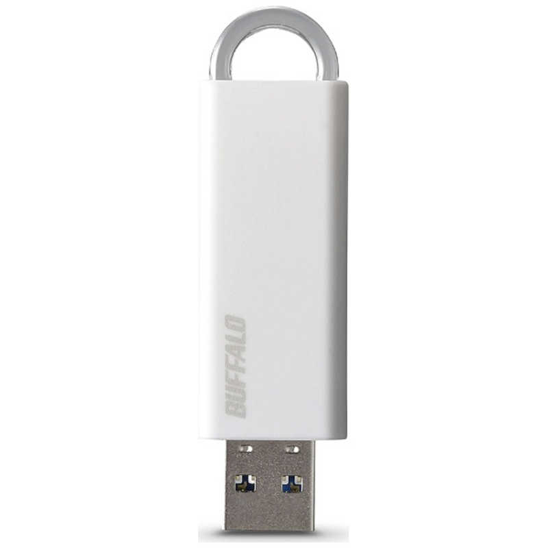 BUFFALO　USBメモリー 32GB USB3.1 ノック式 (ホワイト)　RUF3-KS32GA-WH