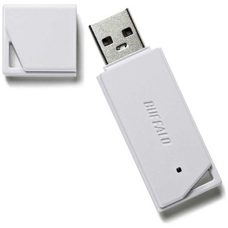 BUFFALO USBメモリー［64GB／USB2．0／キャップ式］（ホワイト） RUF2-KR64GA-WH