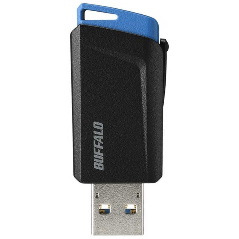 BUFFALO　USBメモリー[16GB/USB3.1/ノック式]　RUF3-SP16G-BL ブル−