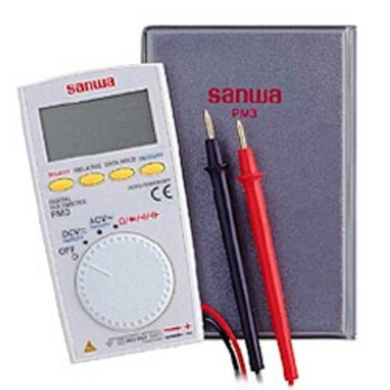 三和電気計器　超薄型多機能コンパクトデジタルマルチメータ　PM3