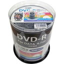 HIDISC　1−16倍速対応　データ用DVD−Rメディア（4．7GB・100枚）　HDDR47JNP100