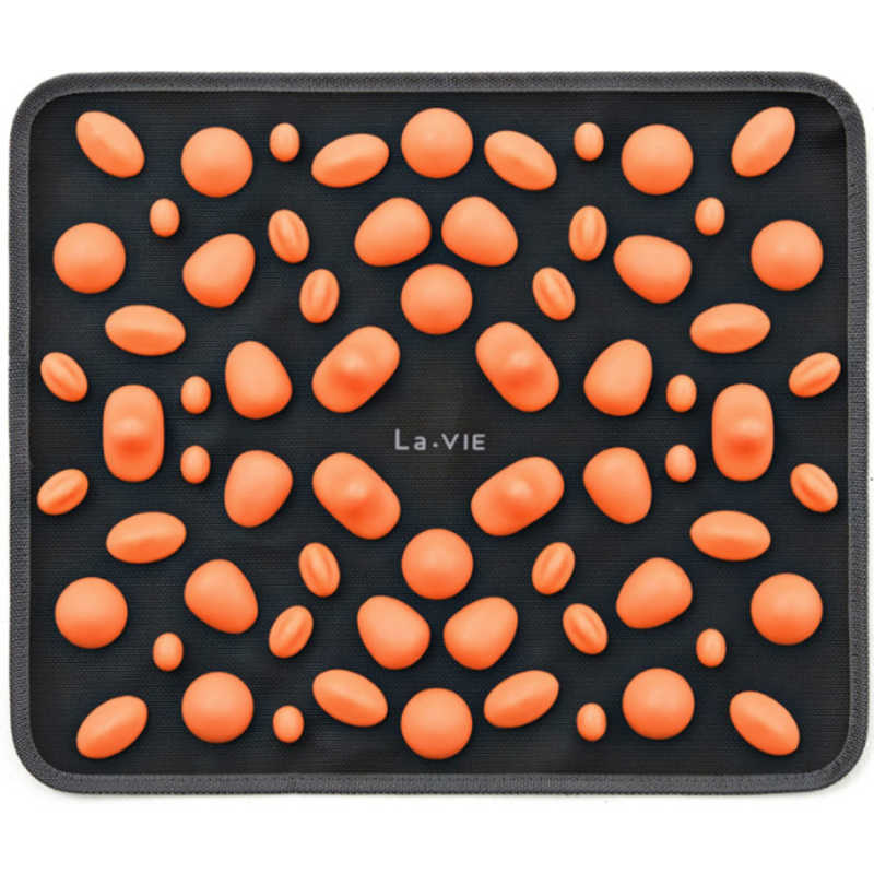 LAVIE　健康グッズ 足裏いてーよ(40×34cm ブラック×オレンジ)