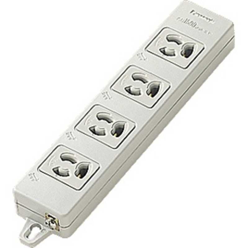 パナソニック　Panasonic　OAタップ「マグネット付」　（3P・4個口・グレー）　WCH2404H