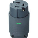 明工社 接地2P30A引掛コネクターボデー(L5-30)30A.125V(黒) MH8153B