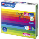 VERBATIMJAPAN 2．4〜8倍速対応 データ用DVD＋R DLメディア（8．5GB 5枚） DTR85HP5V1