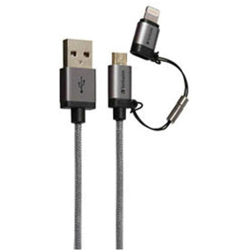 VERBATIMJAPAN タブレット/スマートフォン対応USB2.0ケーブル 64828B VERBATIMJAPAN タブレット/スマートフォン対応USB2.0ケーブル 64828B