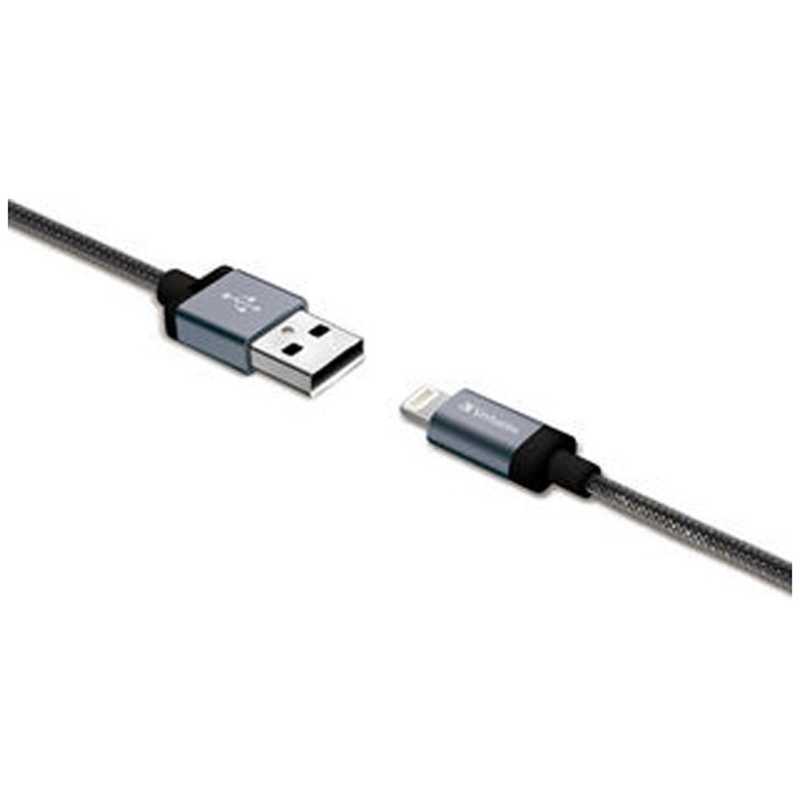 VERBATIMJAPAN　［ライトニングケーブル］充電・転送2．4A（2．0m・ブラック）MFi認証　64663